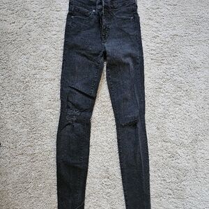MOVING SALE Madewell 9" High-Rise Skinny Black Jeans